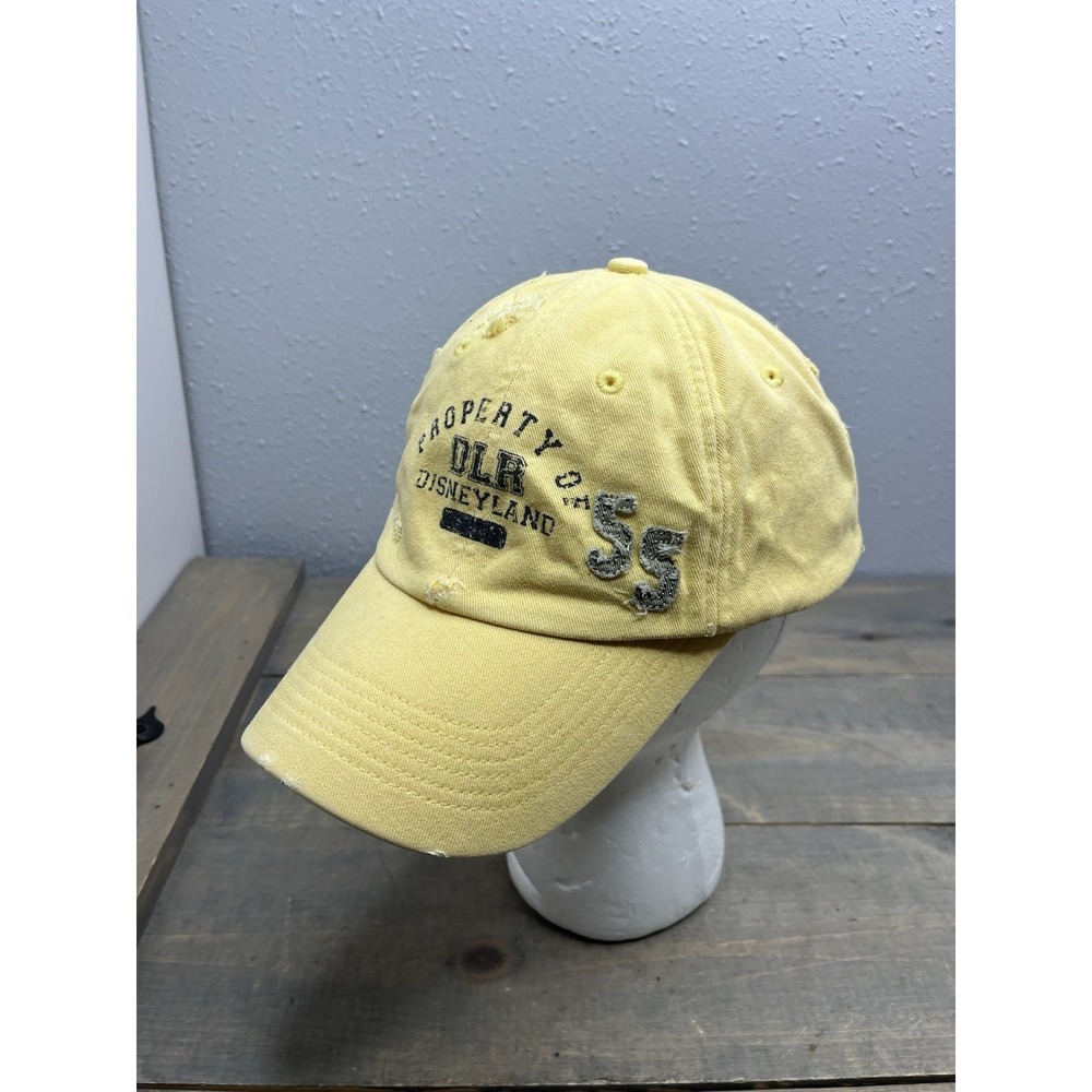 Disney, Property of Disneyland Resort DLR Adjustable Distressed Hat Yellow